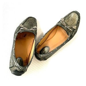 Clarks Snakeskin Moccasin / Loafer / Flat